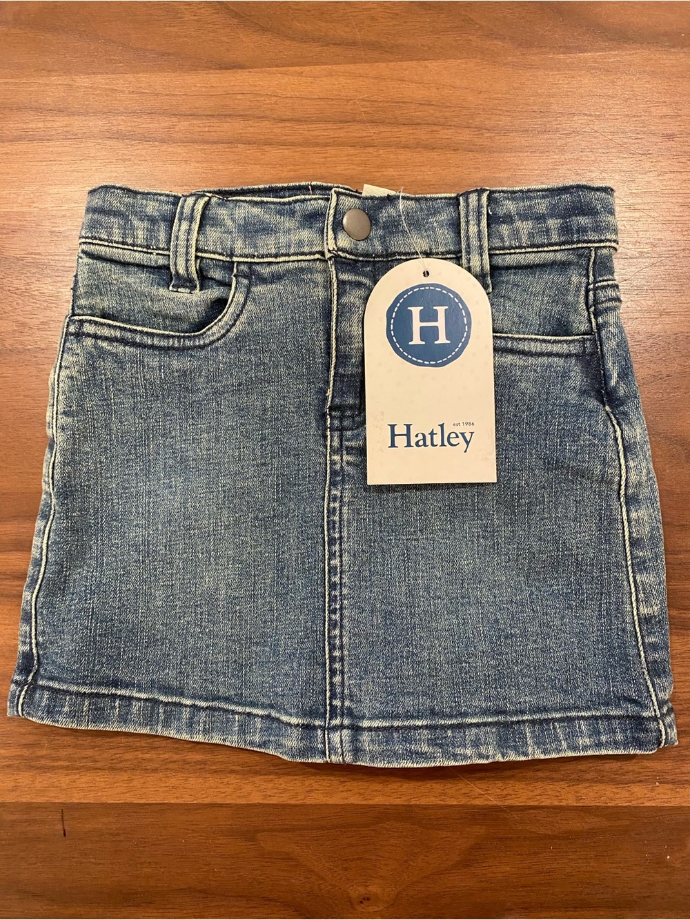 Hatley Girls' 3T Blue Denim Skirt